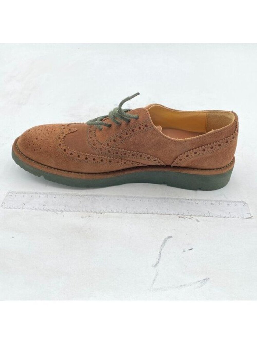 LEIZILEI Men's Urban Suede Leather Lace Up Oxfords Shoes Brown